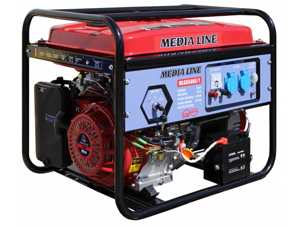 Generator Media Line MLG 6500E/1 + set roți