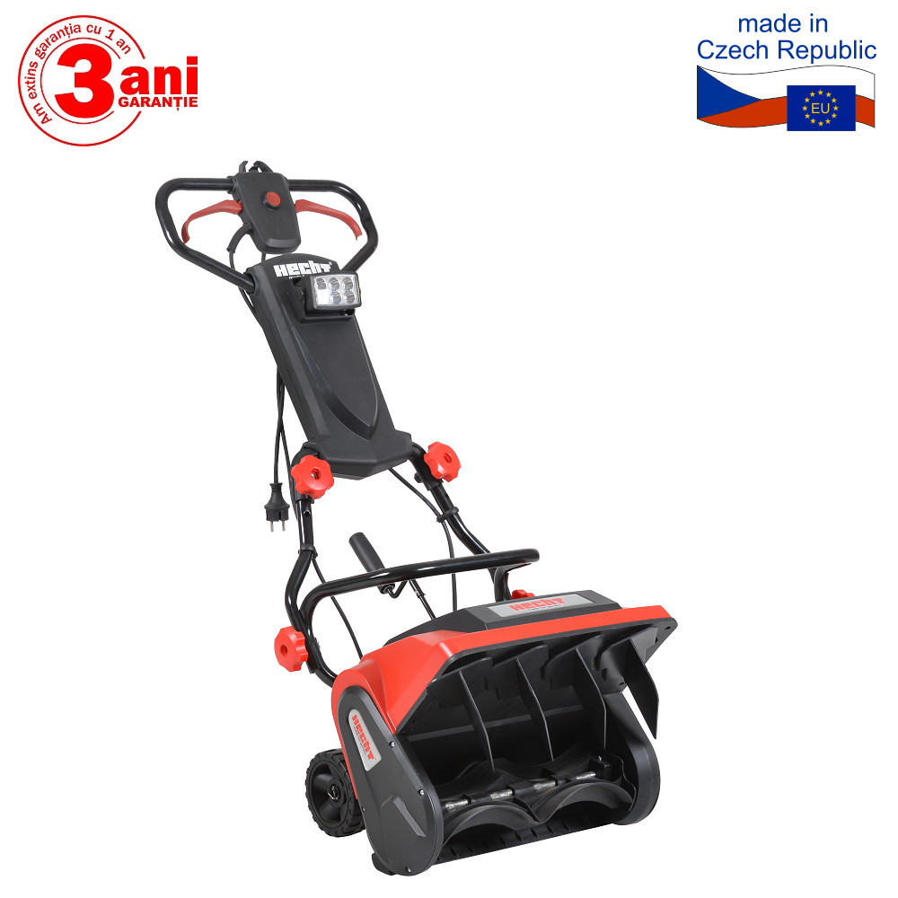 Freza de zapada electrica HECHT 9014, putere 1300 W, latime de lucru 36 cm, 11 kg