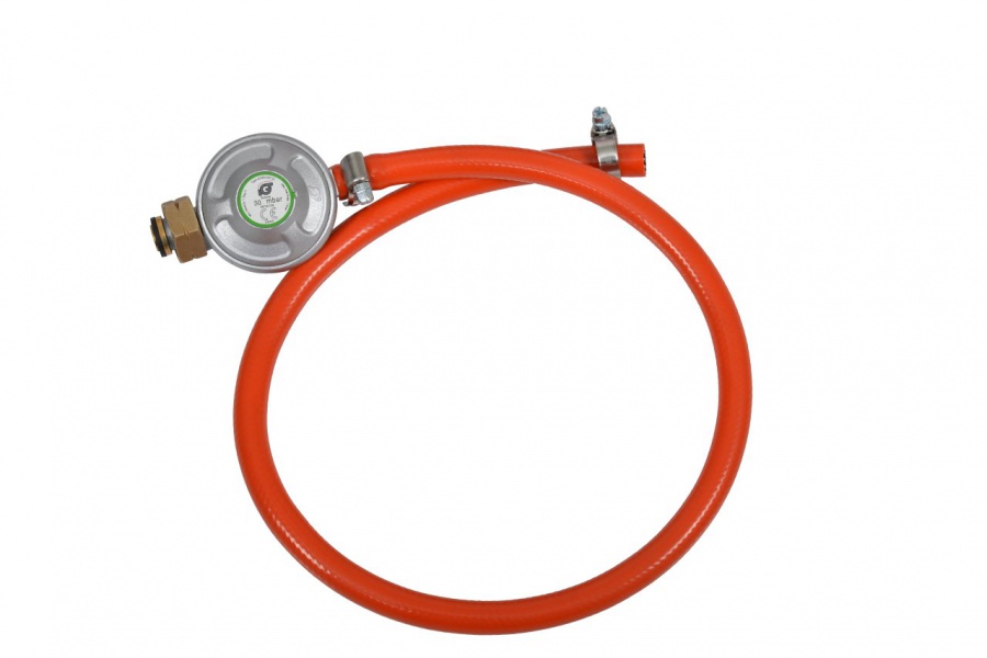 Regulator de gaz HECHT 003015A, cu 1,5 m furtun pentru Hecht 3015