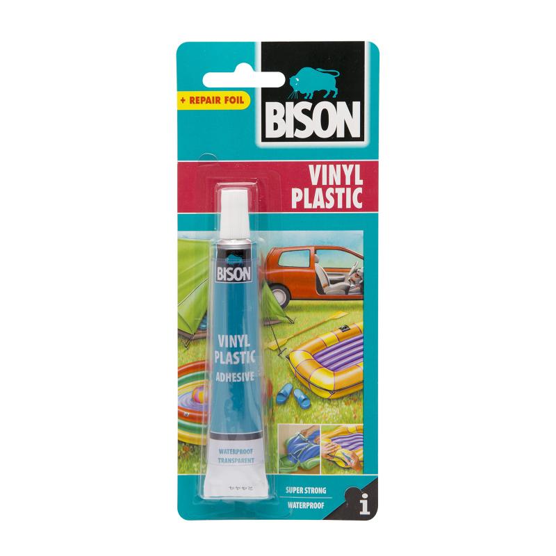 Adeziv plastic BISON + folie reparatoare