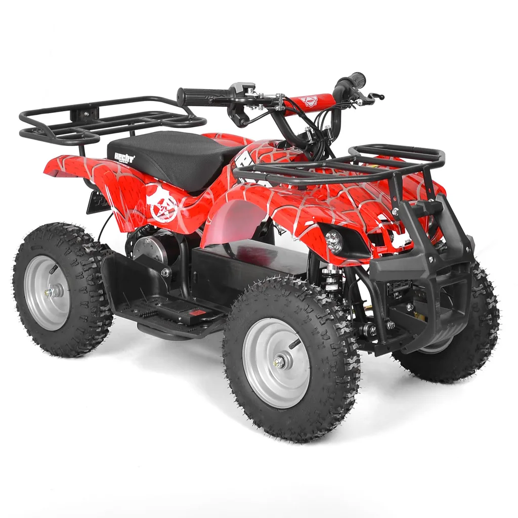 ATV pentru copii HECHT 56100 RED, putere 1000 W, baterie 36 V / 12 Ah, viteza max. 25 km/h, lumini LED, autonomie 18 km