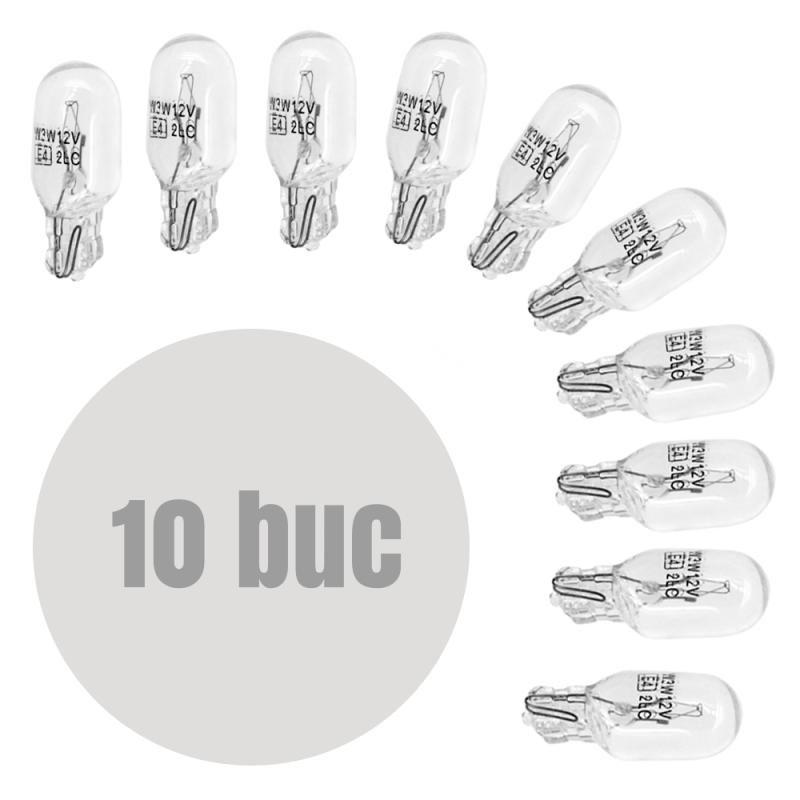 Bec de poziție W3W - T10 12V 3W - set de 10 - CARGUARD