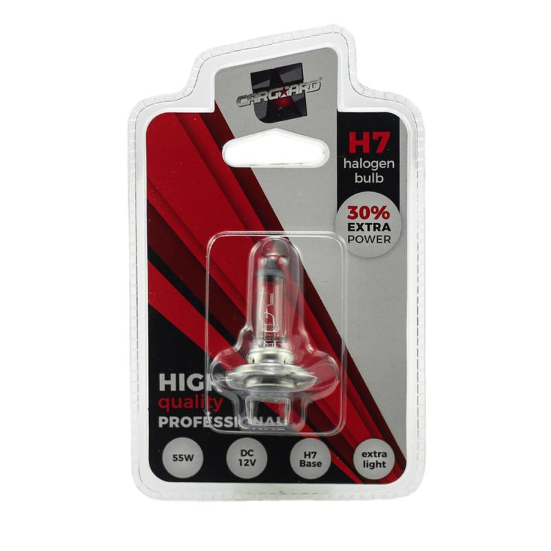 Bec halogen H7, 55W, +30% intensitate - CARGUARD