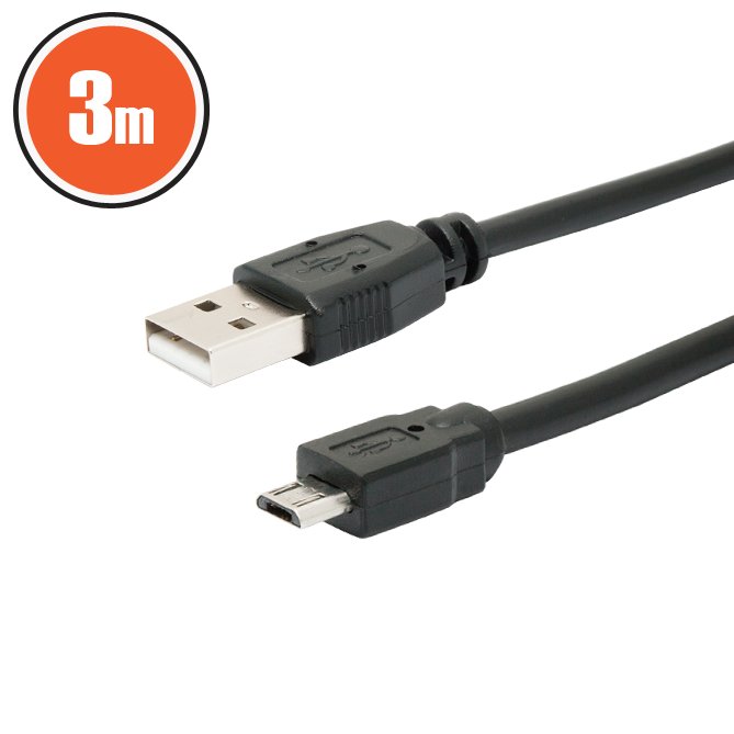 Cablu USB 2.0fisa A - fisa B (micro)3 m