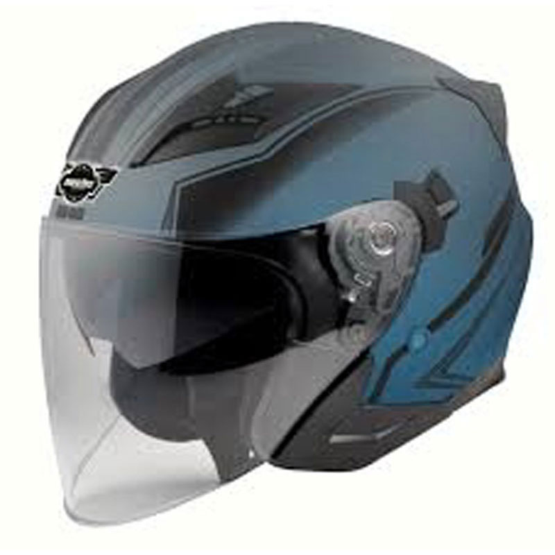 Casca moto / scuter HECHT 52627, design modern, bluemarin+negru, marimea XS