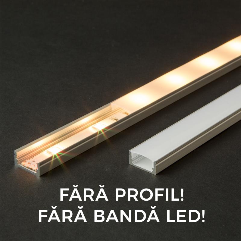 Ecran opal pt. profil aluminiu LED - 1000 mm