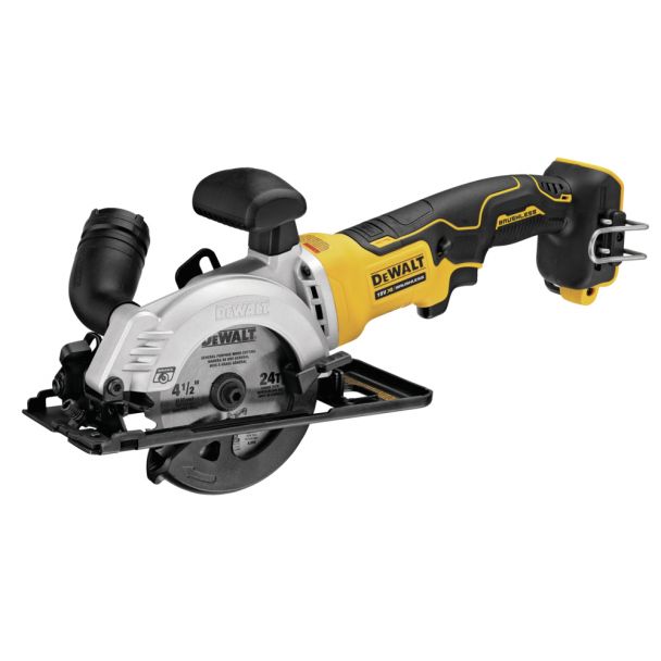 Fierastrau circular de mana DeWalt DCS571NT, compatibil cu acumulatori 18V, 115 mm, motor fara perii, cutie TSTAK