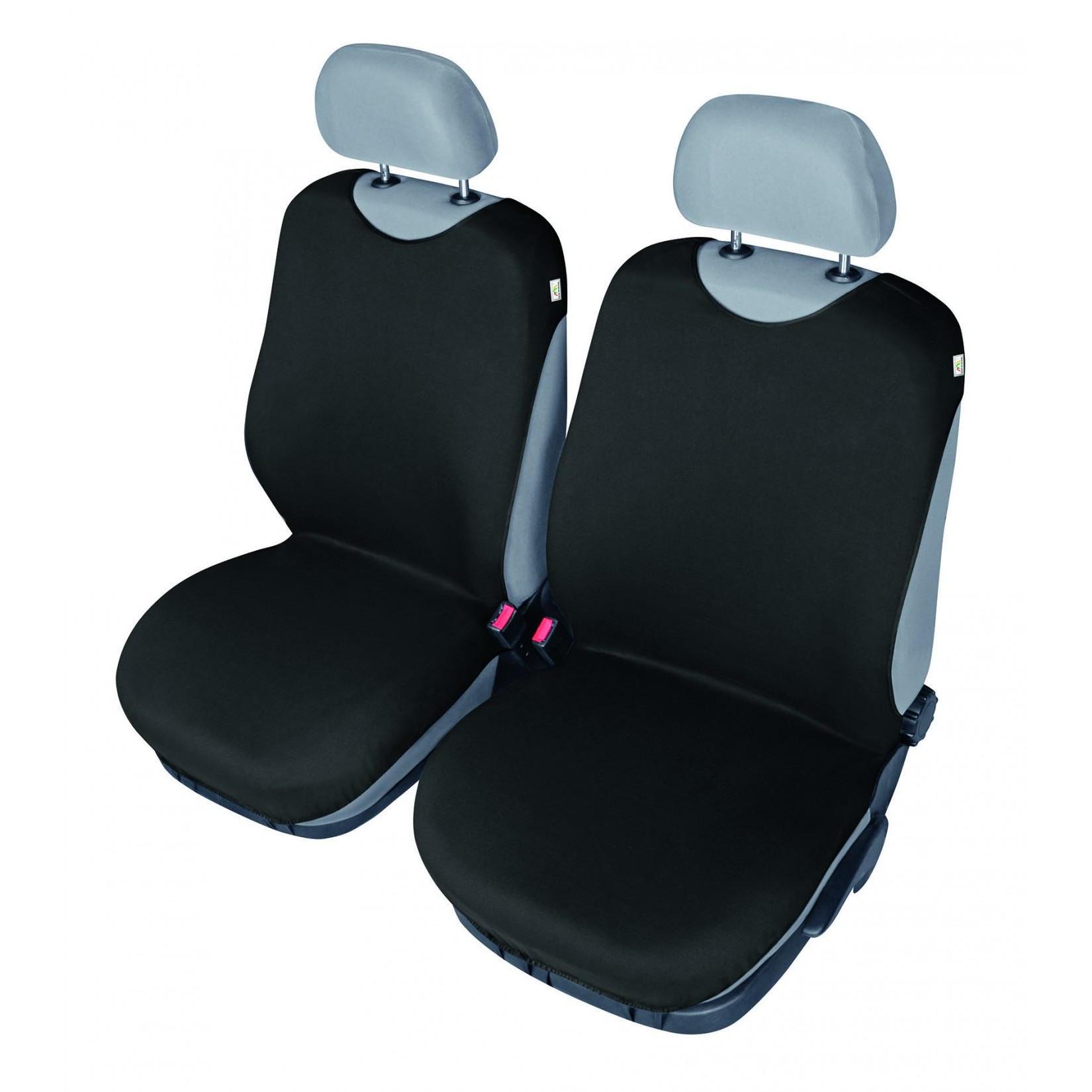 Huse scaun auto tip "maiou" set 2 buc - NEGRU