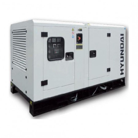 Hyundai 11kW / 13.75kVA* Single Phase, 230v Diesel Generator, 1500rpm Water-cooled Slow Running Genset, Silenced Canopy | DHY11KSEm