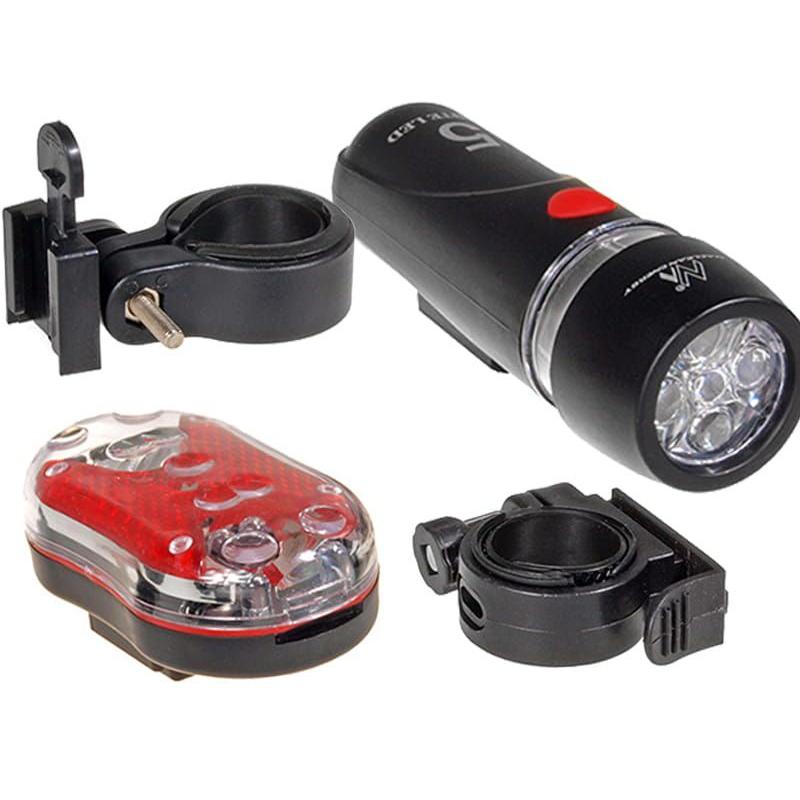 Kit Lampa LED bicicleta Fata + Spate MCE38 SUPERBRIGHT