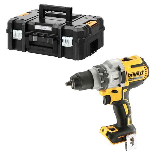 Masina de gaurit si insurubat, compatibila cu acumulatori Dewalt DCD991NT, 18V, cuplu maxim 95 Nm, valiza de transport fara acumulatori si incarcator