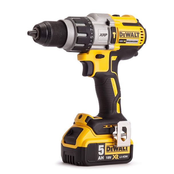 Masina de gaurit si insurubat cu percutie, cu acumulatori Dewalt DCD996P3, 18V/5.0Ah, cuplu maxim 95 Nm, 3 acumulatori, incarcator