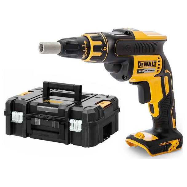 Masina de insurubat pentru gips-carton, compatibila cu acumulatori Dewalt DCF620NT, 18V, valiza de transport