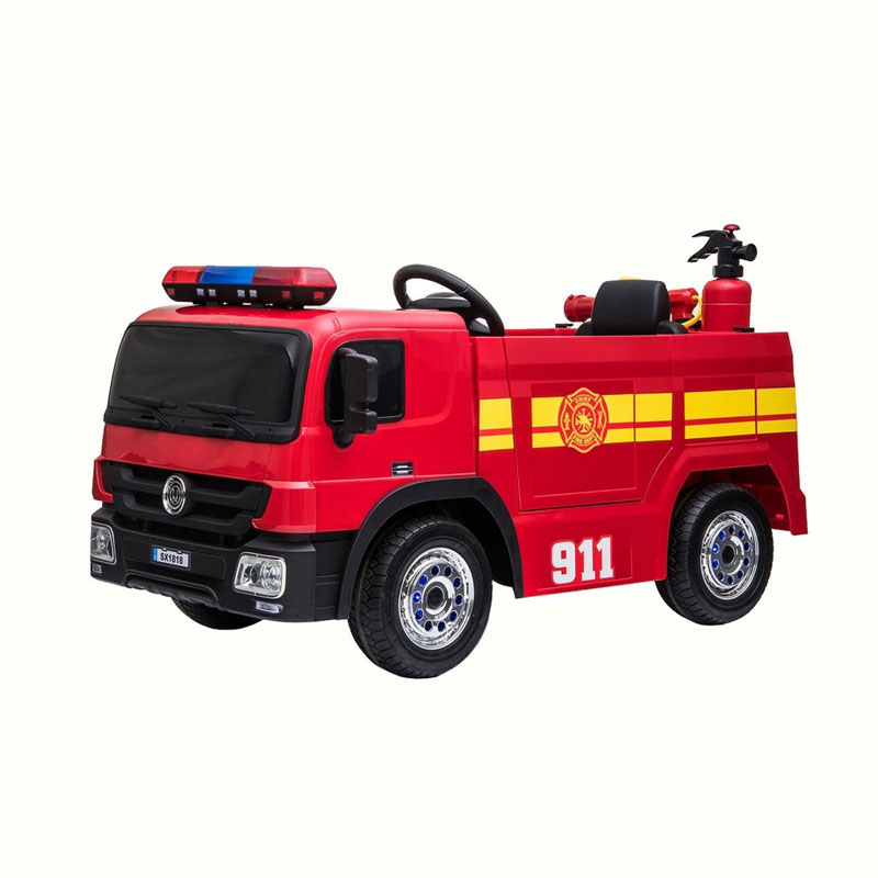Masina de pompieri HECHT 51818, 12V, 10Ah, 2x35W, incarcare maxima 30 kg