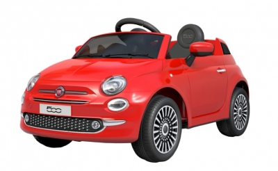 Masina FIAT500 RED, 4.5 Ah, 2x6V, 3-4 km/h