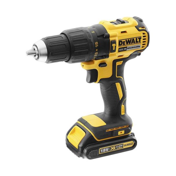 Masina de gaurit si insurubat cu percutie, cu acumulatori Dewalt DCD778L2T, 18V/3Ah, cuplu maxim 65 Nm, 2 acumulatori, incarcator, valiza TSTAK