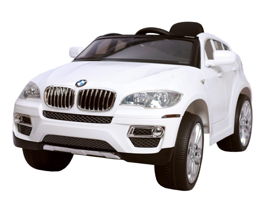 Masina pentru copii HECHT BMW X6-WHITE, 3-6 Km/h, 12 V, greutate admisa 30 kg