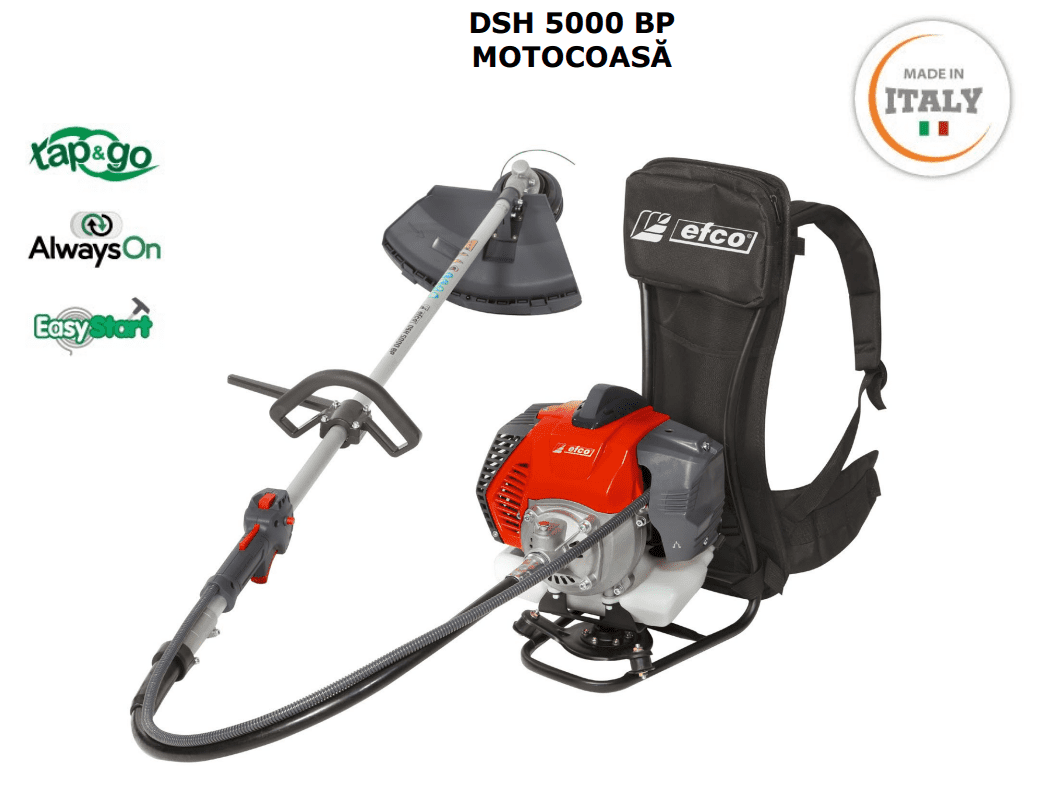 Motocoasa backpack EFCO DSH 5000 BP Benzina 2.8 CP
