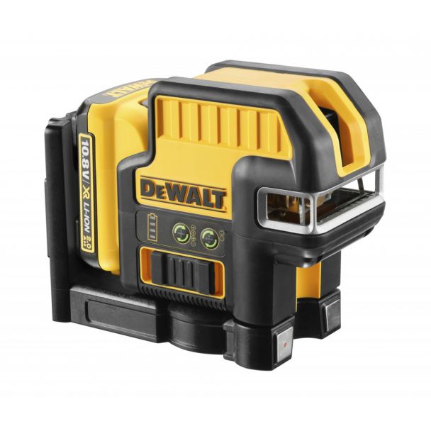 Nivela laser cu 2 puncte in cruce DeWalt DCE0822D1G, Verde, 30 m, Li-Ion, 10.8V, 2 Ah