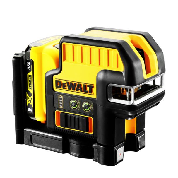 Nivela laser cu 5 puncte in cruce DeWalt DCE0825D1G, verde, 15 m, Li-Ion, 10.8V, 2 Ah