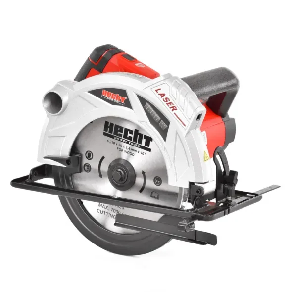 Fierastrau circular HECHT 1620, putere 1800 W, diametru panza 210 mm, 5000 rpm, 6.4 kg