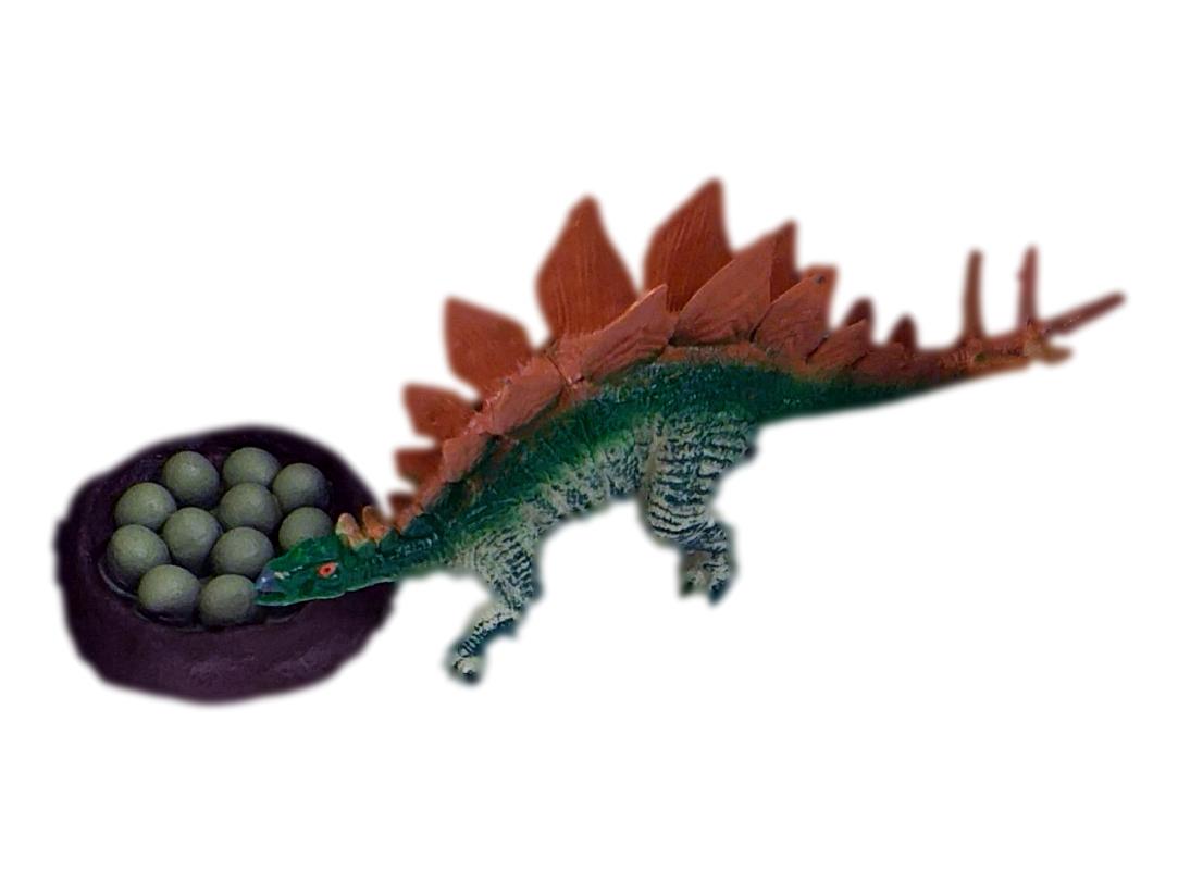 Figurina Dinozaur Stegosaurus, Jurassic World, Aspect Realist, Accesorii oua