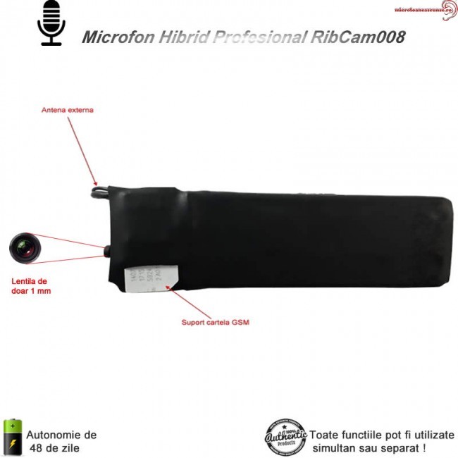spontaneous tragedy birth Modul microfon spy cu microcamera video spion hibrid profesional cu  ascultare RIBCAM008