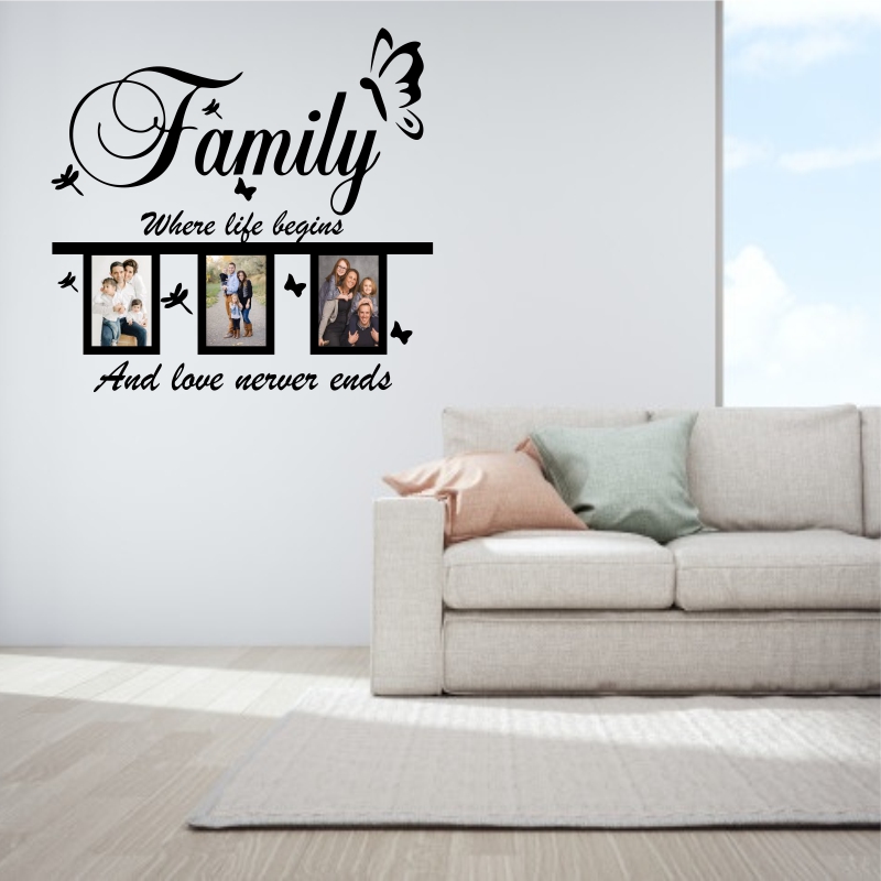 Sticker perete Family Photo Frames (3 rame foto)