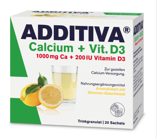 Additiva Calciu cu Vitamina D3, 20 plicuri