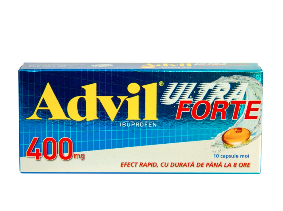 Durere, Nevralgie - Advil Ultra Forte 400mg, 10 Capsule, farmacieieftina.ro