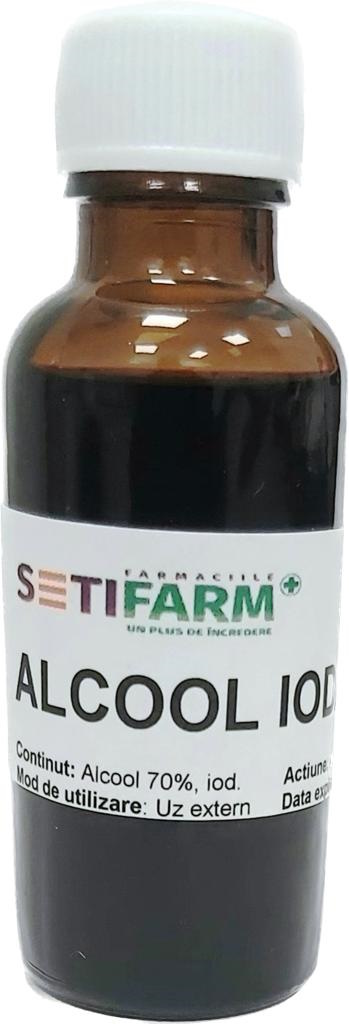 Antiseptic - Alcool Iodat 1%, 30 ml, farmacieieftina.ro