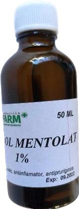   - Alcool Mentolat 1% 50 ml, farmacieieftina.ro