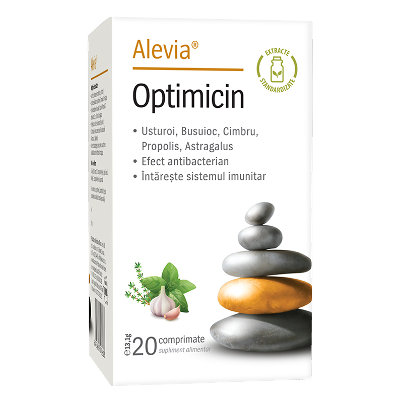 Imunitate scazuta - Alevia Optimicin, 20cpr, farmacieieftina.ro