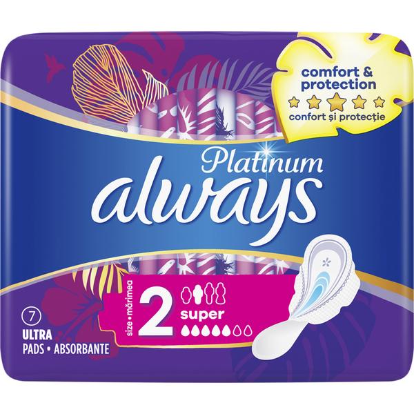 Always platinum super, 7 buc, size 2
