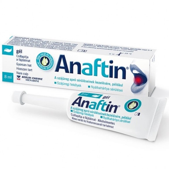 Afectiuni ale cavitatii bucale - Anaftin gel, 8 ml, Berlin Chemie, farmacieieftina.ro