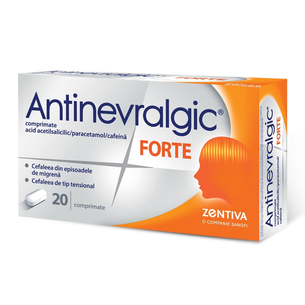 Durere, Nevralgie - Antinevralgic Forte, 20 Cpr, farmacieieftina.ro