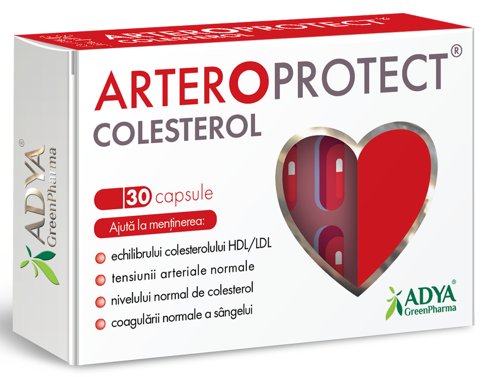 Scaderea colesterolului - Arteroprotect Colesterol, 30 capsule, farmacieieftina.ro