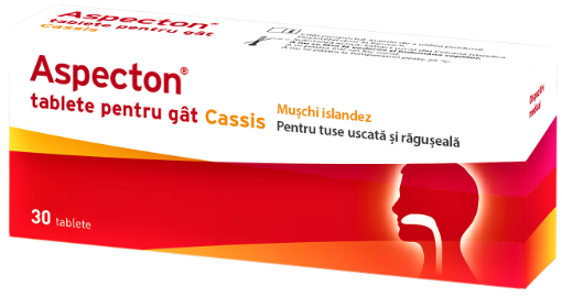 Durere in gat - Aspecton Cassis, 30 Tablete, Krewel Meuselbach, farmacieieftina.ro