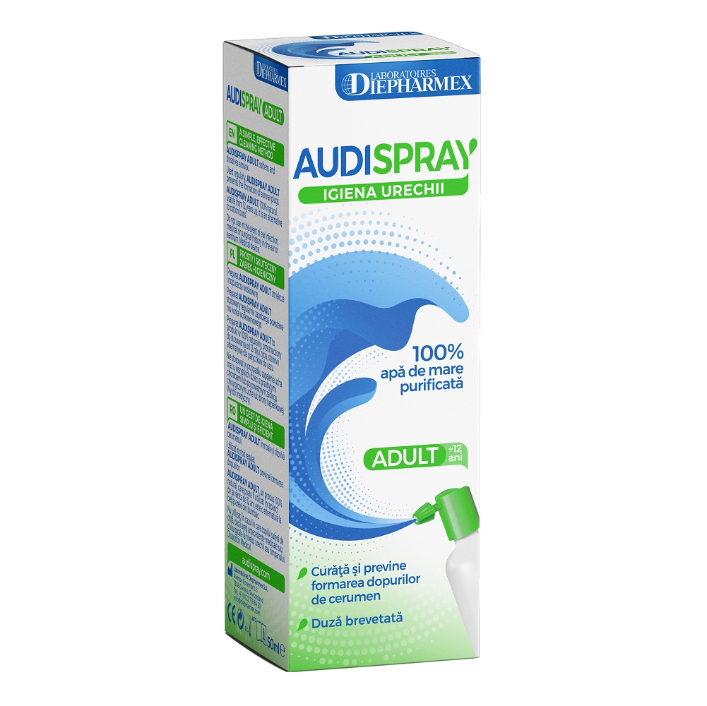 Afectiuni ale urechilor - Audispray Adult, 50 ml, Lab Diepharmex, farmacieieftina.ro