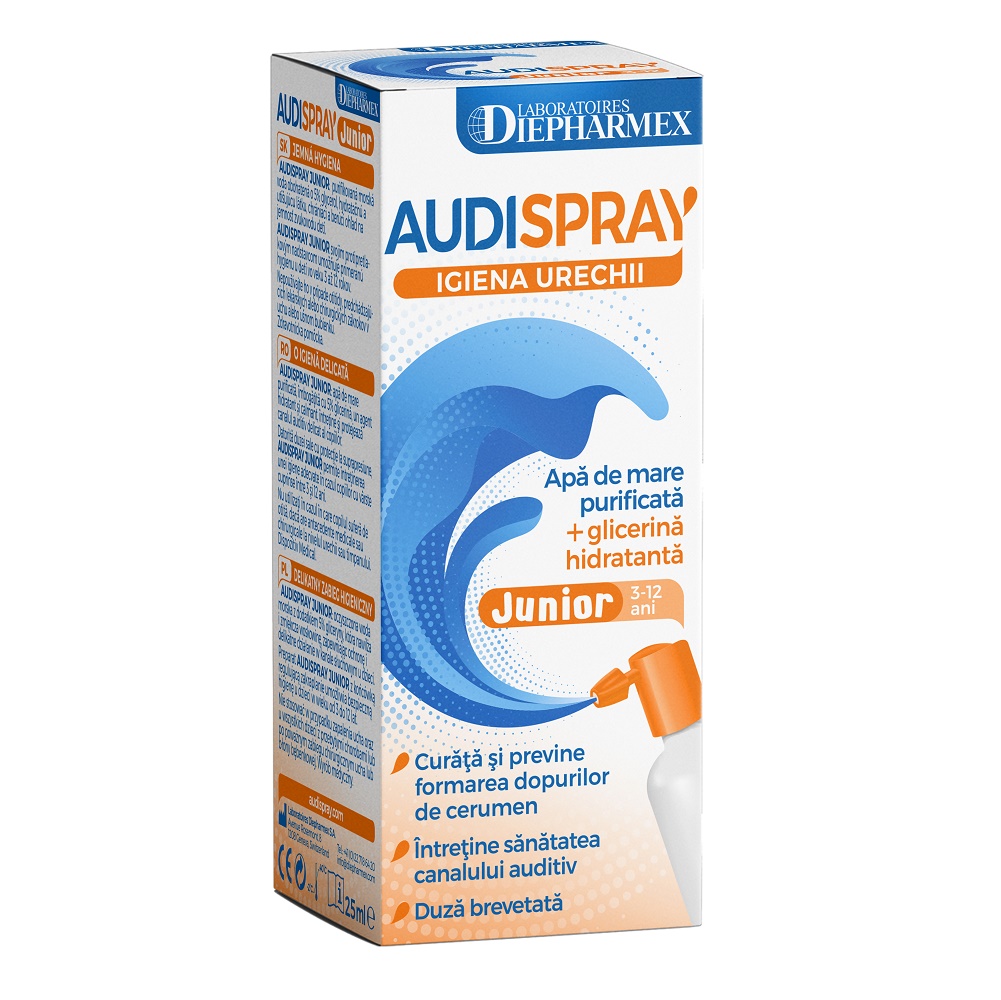 Afectiuni ale urechilor - Audispray Junior Solutie, 25 ml, Lab Diepharmex, farmacieieftina.ro