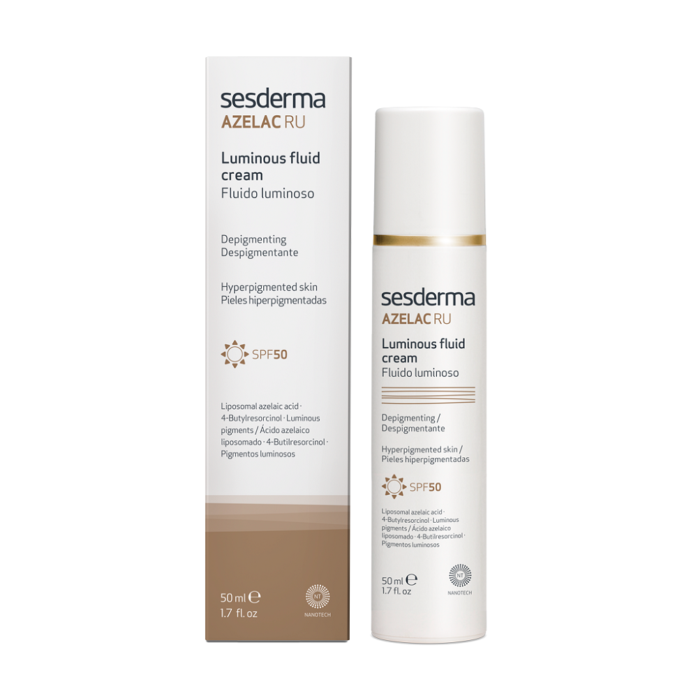 Hiperpigmentare - Azelac RU Fluid Luminos Crema Spf 50, 50 ml, Sesderma, farmacieieftina.ro