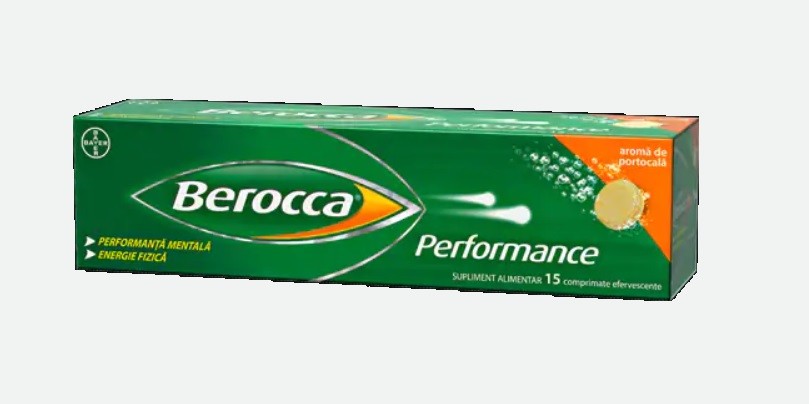 Tonice generale - Berocca performance ,15 comprimate  efervescente, farmacieieftina.ro