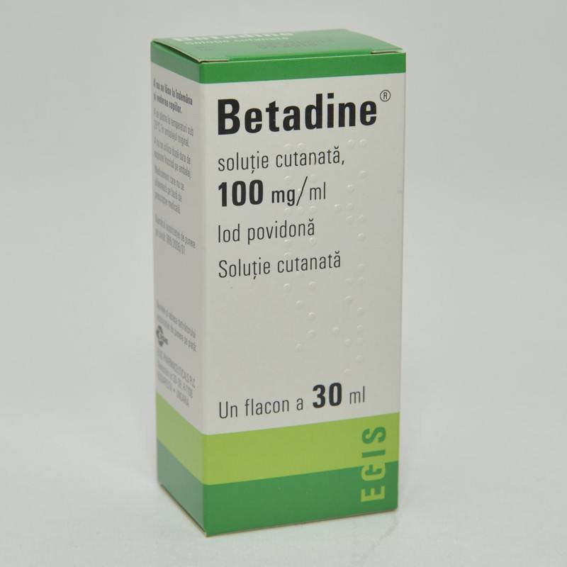 Arsuri, rani si cicatrici - Betadine Solutie 10%, 30 ml, farmacieieftina.ro