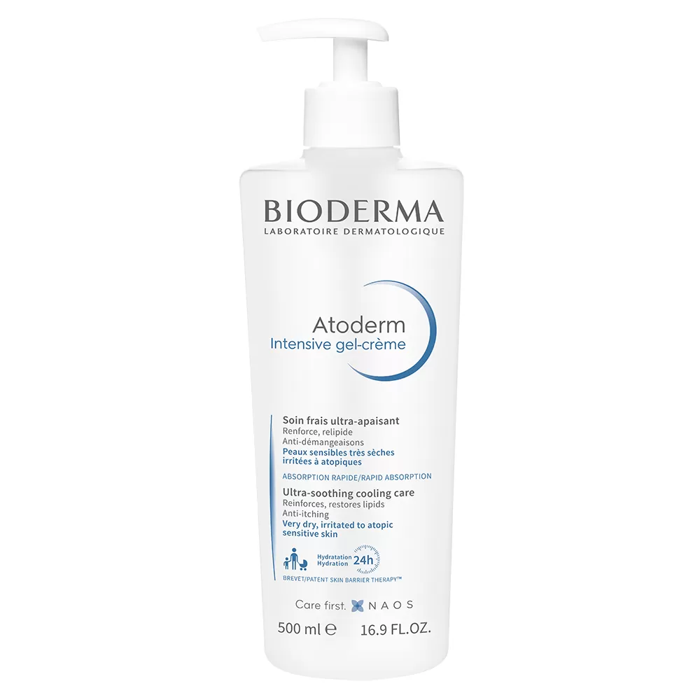 Piele atopica - Bioderma Atoderm Intensiv Gel Crema, 500 ml, farmacieieftina.ro