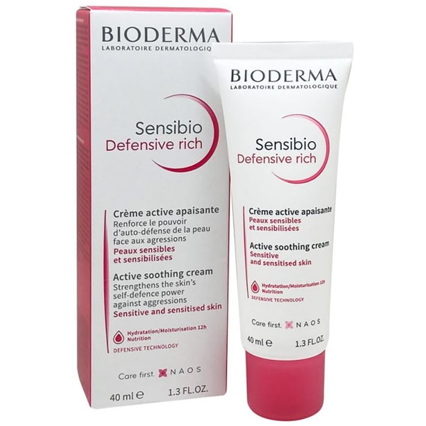 Piele sensibila - Bioderma Sensibio Defensive Rich Crema 40 ml, farmacieieftina.ro