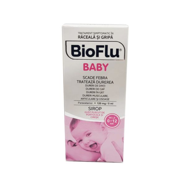 Raceala si gripa - Bioflu sirop Baby 120mg/5ml 100ml, farmacieieftina.ro