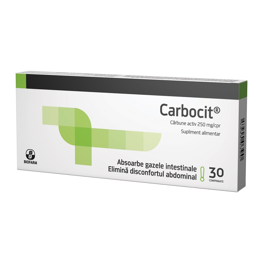 Afectiuni digestive si intestinale - Carbocit , 30 Comprimate, farmacieieftina.ro