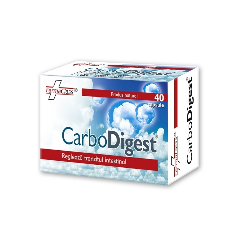 Afectiuni digestive si intestinale - Carbodigest , 40 Capsule, farmacieieftina.ro