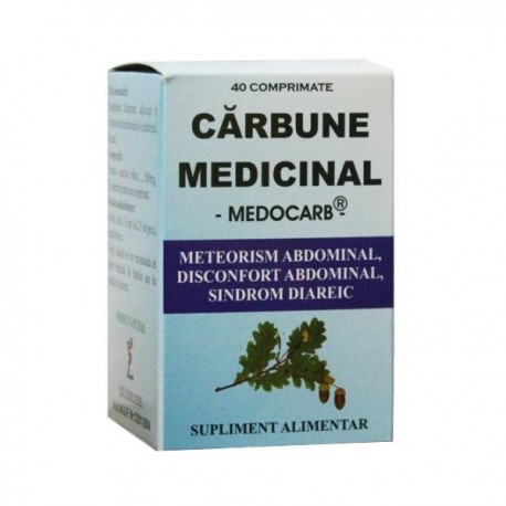 Afectiuni digestive si intestinale - Carbune Medicinal, 40  Comprimate, farmacieieftina.ro