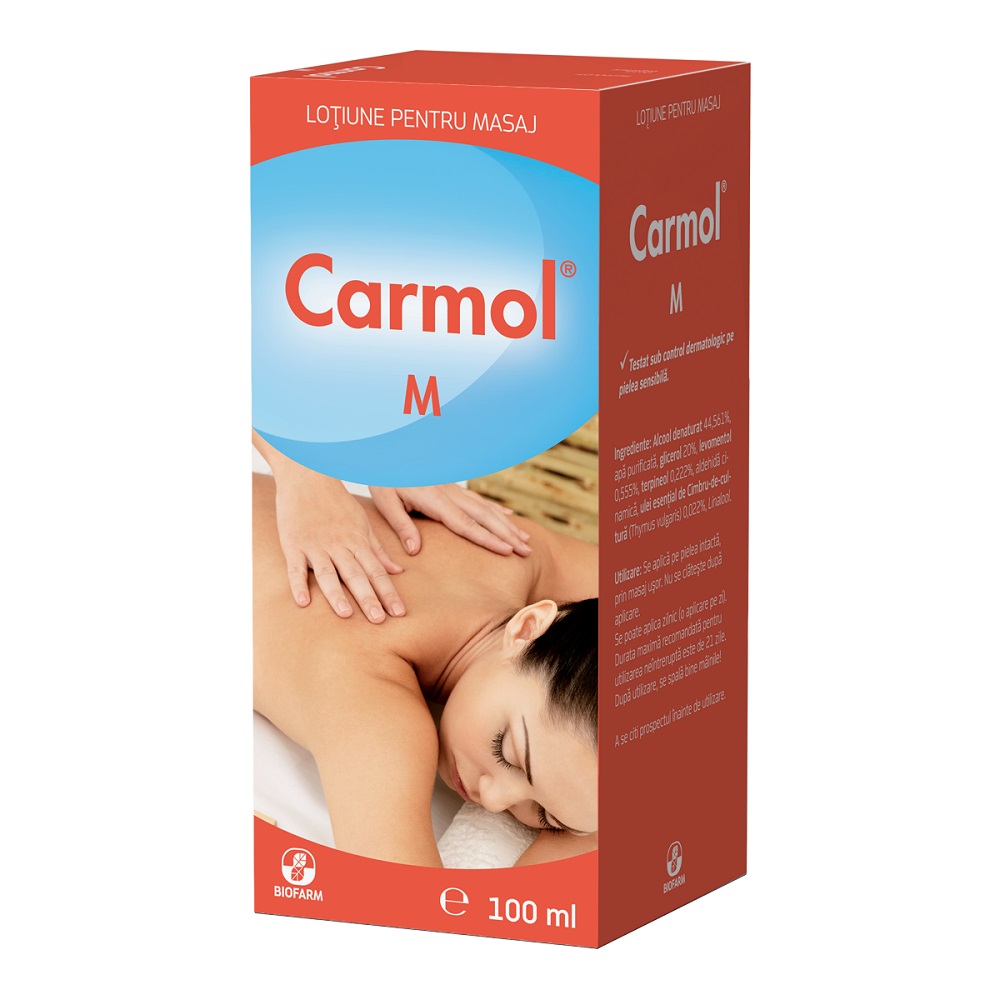Afectiuni ale articulatiilor si musculaturii - Carmol M 100 ml Biofarm, farmacieieftina.ro